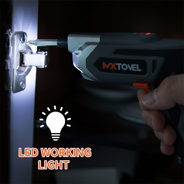 Tournevis électrique, jeu de perceuses, tournevis sans fil LED 3.6V