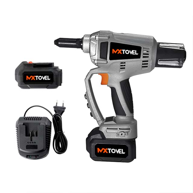 Pistolet à rivets sans brosse 20V, riveteuse électrique sans fil, pistolet à rivets Rechargeable