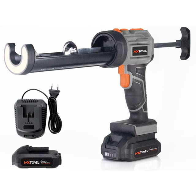 Pistolet à calfeutrer sans fil pour mastic silicone robuste 20 V