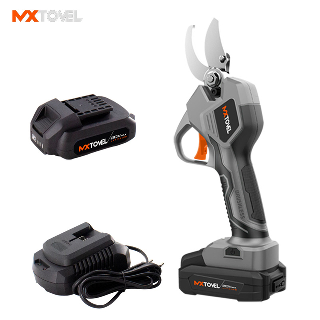 Ciseaux de taille à batterie 20V, outil de jardin, cisaille électrique sans fil et sans balais